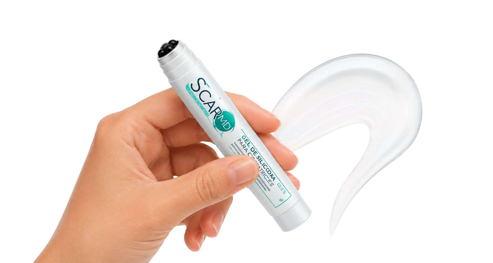 Aplicación de ScarMD Glide para el cuidado de cicatrices